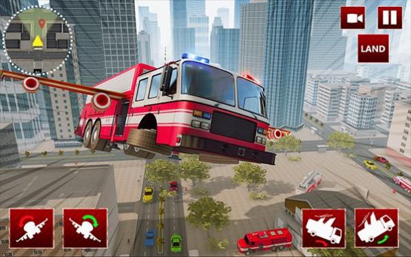 飞行消防卡车模拟器截图1